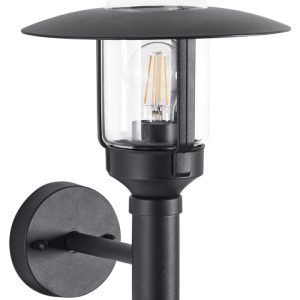 Kinkiet zewnętrzny metalowy czarny 375018 Kinkiet zewnętrzny metalowy czarny 375018