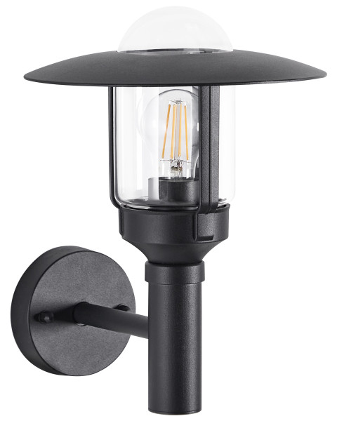 Kinkiet zewnętrzny metalowy czarny 375018
