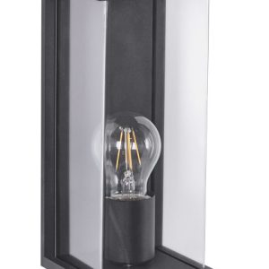 Kinkiet zewnętrzny metalowy czarny 375021 Kinkiet zewnętrzny metalowy czarny 375021