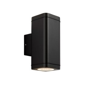 Kinkiet zewnętrzny MILTON góra dół czarno-przezroczysty 2xGU10x7W Endon 1017101 Kinkiet zewnętrzny MILTON góra dół czarno-przezroczysty 2xGU10x7W Endon 1017101