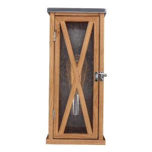 Kinkiet zewnętrzny naturalny dąb Lumiere 1xE27x100W IP44 Feiss 897650