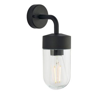 Kinkiet zewnętrzny NORTH czarny matowy-przezroczysty 1xE27x40W Endon 187179 Kinkiet zewnętrzny NORTH czarny matowy-przezroczysty 1xE27x40W Endon 187179