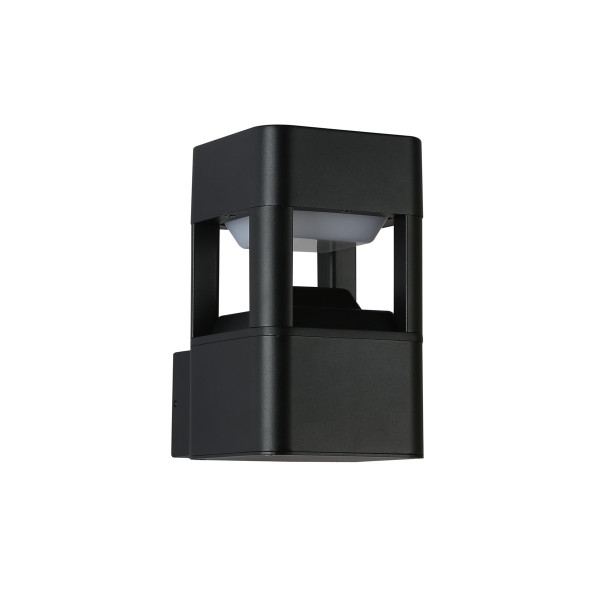 Kinkiet zewnętrzny NUTRI czarny piaskowany LED 1x10W 430lm IP54 Italux 896653