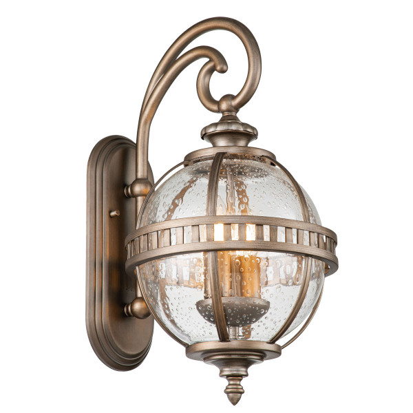 Kinkiet zewnętrzny oksydowany brąz Halleron 2xE14x40W IP44 Kichler 897725