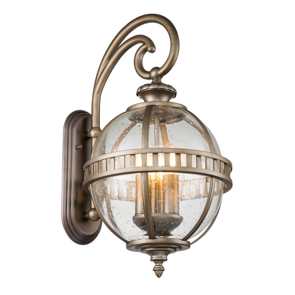 Kinkiet zewnętrzny oksydowany brąz Halleron 3xE14x40W IP44 Kichler 897628