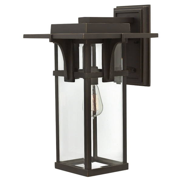 Kinkiet zewnętrzny olejowany brąz Manhattan 1xE27x60W IP44 Hinkley 898584