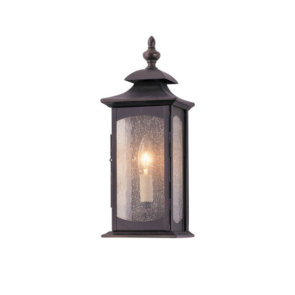 Kinkiet zewnętrzny olejowany brąz Market Square 1xE14x60W IP44 Quintiesse 233341
