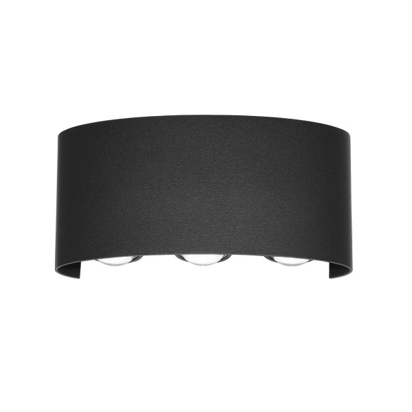 Kinkiet zewnętrzny ORTELO 3000K czarny LED 3x6W 500lm IP54 Italux 894934