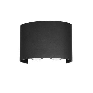 Kinkiet zewnętrzny Ortelo czarny piaskowany LED 4W 3000K 336lm Italux 1016855 Kinkiet zewnętrzny Ortelo czarny piaskowany LED 4W 3000K 336lm Italux 1016855