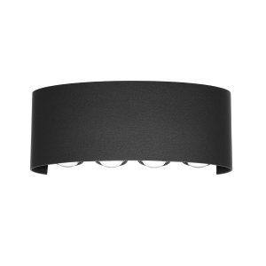 Kinkiet zewnętrzny Ortelo czarny piaskowany LED 8W 3000K 738lm Italux 1016470 Kinkiet zewnętrzny Ortelo czarny piaskowany LED 8W 3000K 738lm Italux 1016470