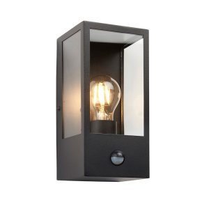 Kinkiet zewnętrzny OXFORD PIR czarny matowy-przezroczysty 1xE27x10W Endon 1016723 Kinkiet zewnętrzny OXFORD PIR czarny matowy-przezroczysty 1xE27x10W Endon 1016723