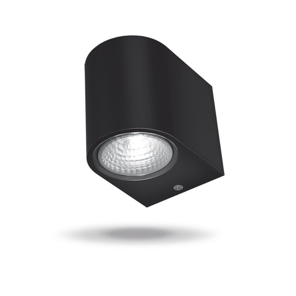 Kinkiet zewnętrzny PELLE 2700K czarny LED 1x3 W 270lm IP54 Videx 898899