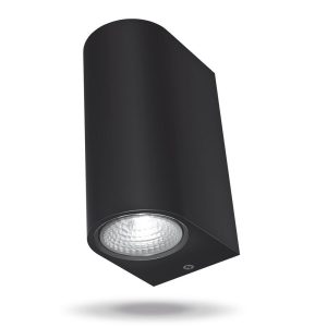 Kinkiet zewnętrzny PELLE 2700K czarny LED 2×6 W 600lm IP54 Videx 898987 Kinkiet zewnętrzny PELLE 2700K czarny LED 2×6 W 600lm IP54 Videx 898987
