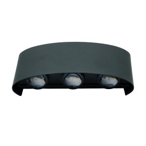 Kinkiet zewnętrzny Picto 4000K czarny LED 6x6W 660lm IP54 IdeaLED 898592 Kinkiet zewnętrzny Picto 4000K czarny LED 6x6W 660lm IP54 IdeaLED 898592