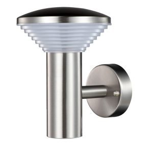 Kinkiet zewnętrzny PIRAMIDA srebrny LED 1×6.5W 450lm IP54 Polux 1017166 Kinkiet zewnętrzny PIRAMIDA srebrny LED 1×6.5W 450lm IP54 Polux 1017166