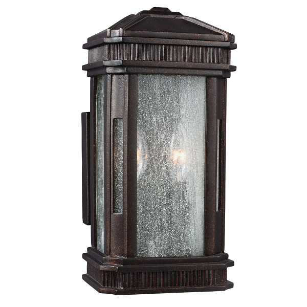 Kinkiet zewnętrzny płatki brązu Federal 2xE14x60W IP44 Feiss 897636