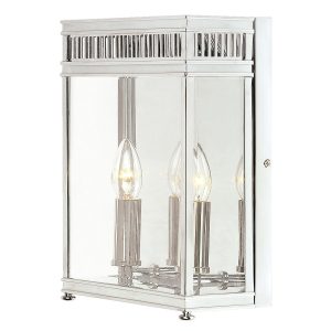 Kinkiet zewnętrzny polerowany chrom Holborn 2xE14x40W IP44 Elstead 897750 Kinkiet zewnętrzny polerowany chrom Holborn 2xE14x40W IP44 Elstead 897750