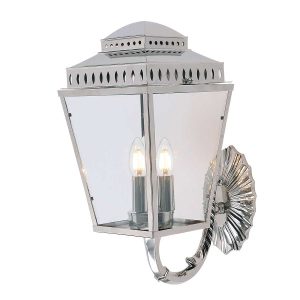Kinkiet zewnętrzny polerowany nikiel Mansion House 3xE14x60W IP44 Elstead 896840 Kinkiet zewnętrzny polerowany nikiel Mansion House 3xE14x60W IP44 Elstead 896840