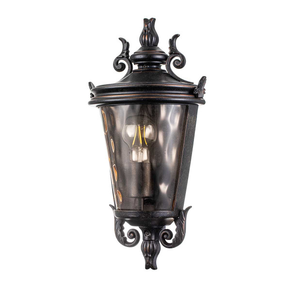 Kinkiet zewnętrzny postarzany brąz Baltimore 1xE27x60W IP44 Elstead 896944