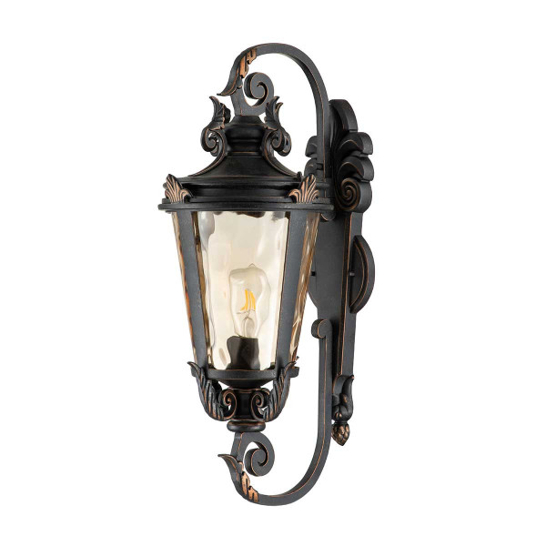 Kinkiet zewnętrzny postarzany brąz Baltimore 1xE27x60W IP44 Elstead 896782