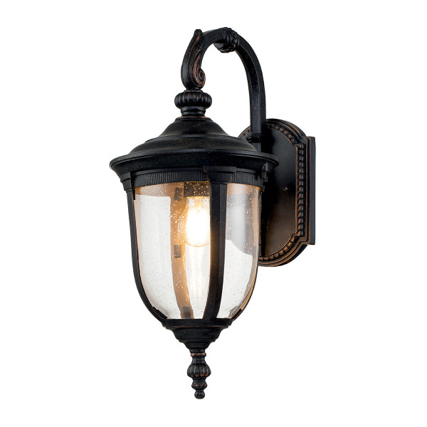 Kinkiet zewnętrzny postarzany brąz Cleveland 1xE27x60W IP44 Elstead 896754