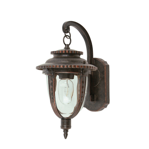 Kinkiet zewnętrzny postarzany brąz St Louis 1xE27x60W IP44 Elstead 897697