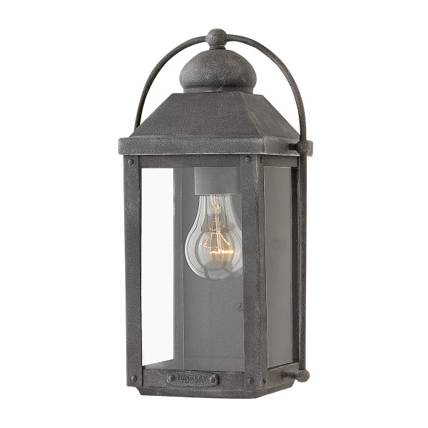 Kinkiet zewnętrzny postarzany cynk Anchorage 1xE27x60W IP44 Quintiesse 824273