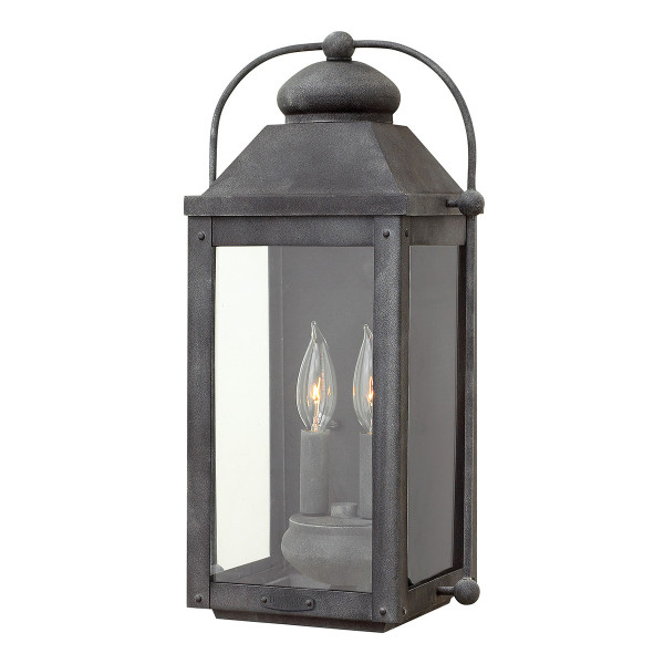 Kinkiet zewnętrzny postarzany cynk Anchorage 2xE14x60W IP44 Quintiesse 824281