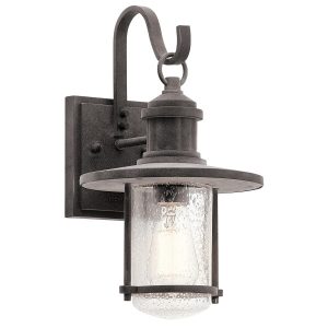 Kinkiet zewnętrzny postarzany cynk Riverwood 1xE27x60W IP44 Kichler 897737 Kinkiet zewnętrzny postarzany cynk Riverwood 1xE27x60W IP44 Kichler 897737