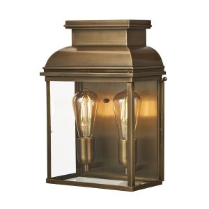Kinkiet zewnętrzny postarzany mosiądz Old Bailey 2xE27x60W IP44 Elstead 897751 Kinkiet zewnętrzny postarzany mosiądz Old Bailey 2xE27x60W IP44 Elstead 897751