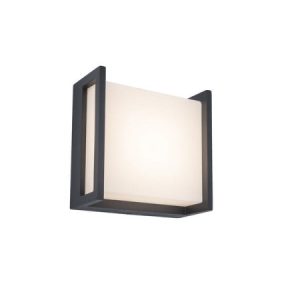Kinkiet zewnętrzny QUBO 3000K antracyt LED 1x8W 650lm IP54 Lutec 1017075 Kinkiet zewnętrzny QUBO 3000K antracyt LED 1x8W 650lm IP54 Lutec 1017075