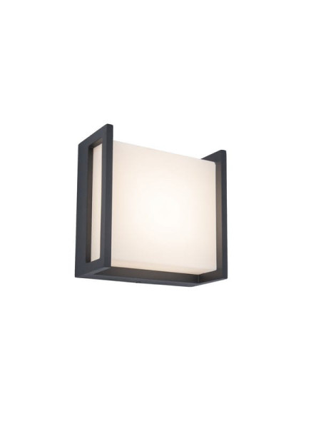 Kinkiet zewnętrzny QUBO 3000K antracyt LED 1x8W 650lm IP54 Lutec 1017075