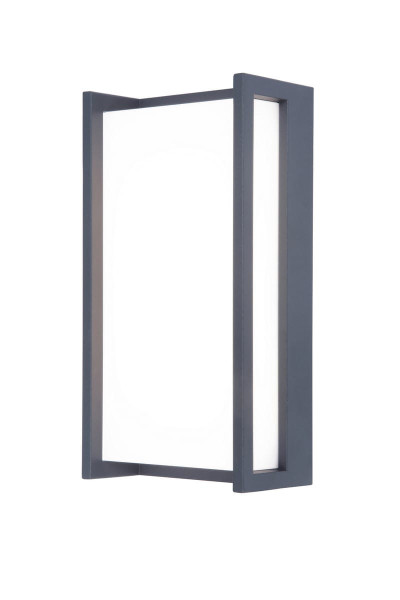Kinkiet zewnętrzny QUBO szaro-biały LED 1x17.3W 1300lm IP54 Lutec 896248