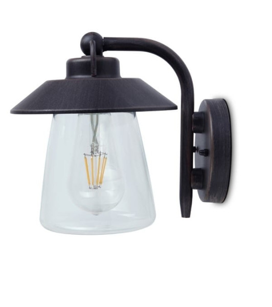 Kinkiet zewnętrzny rdzawo-biały CATE 1xE27x60W IP44 Lutec 1006138