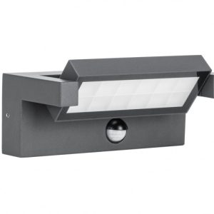 Kinkiet zewnętrzny Ren z czujnikiem ciemnoszary LED 1x21W 1710lm IP65 SU-MA 898971 Kinkiet zewnętrzny Ren z czujnikiem ciemnoszary LED 1x21W 1710lm IP65 SU-MA 898971