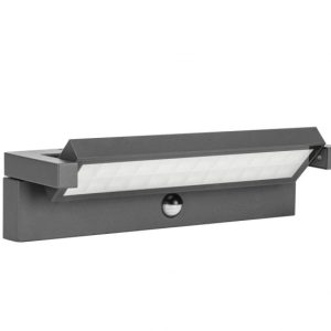 Kinkiet zewnętrzny Ren z czujnikiem ciemnoszary LED 1x27W 2920lm IP65 SU-MA 898842