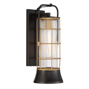 Kinkiet zewnętrzny RIVAMAR złoty 1xE27x40W IP44 Quintiesse 1016751
