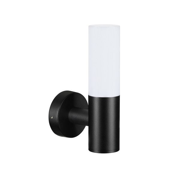Kinkiet zewnętrzny Salo tuba czarny piaskowany 1xE27x20W IP54 Italux 1017015