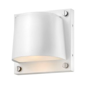 Kinkiet zewnętrzny satynowa biel SCOUT 1xGU10x8W IP44 Hinkley 897007