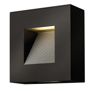 Kinkiet zewnętrzny satynowa czerń Luna 2xE14x7W IP44 Hinkley 232592