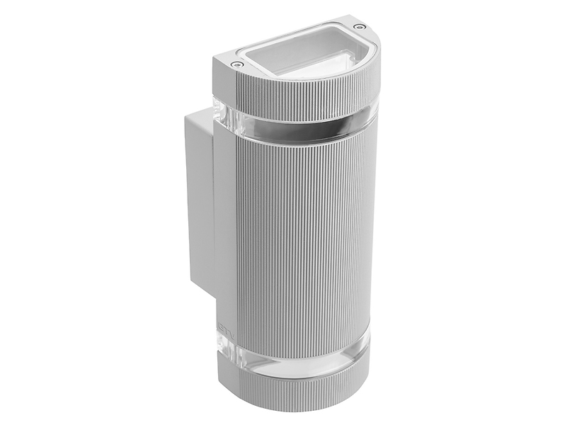 Kinkiet zewnętrzny Silva 2-punktowy 4,5 cm aluminiowy szary 34109