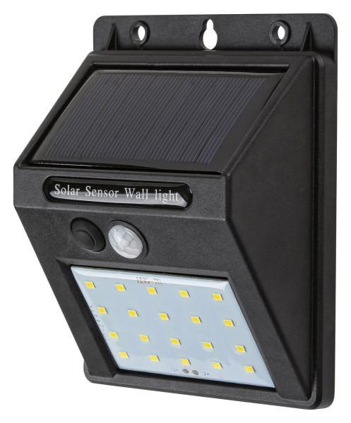 Kinkiet zewnętrzny solarny z czujnikiem LED 1.3W Ostrava czarny Rabalux 913835