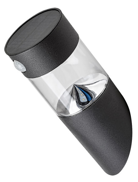 Kinkiet zewnętrzny solarny z czujnikiem LED 1.5W Kapuas czarny Rabalux 913842