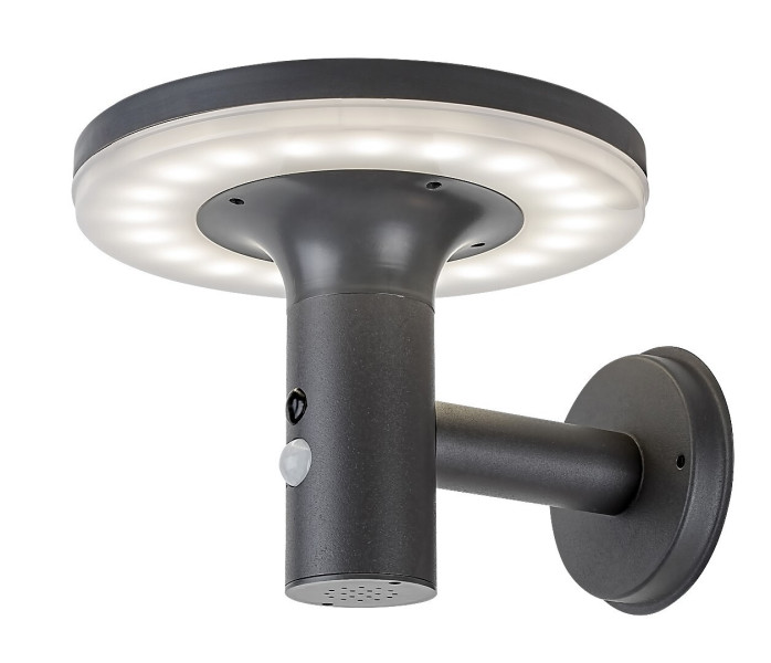 Kinkiet zewnętrzny Solarny z czujnikiem LED 10W Alaska antracyt Rabalux 915546