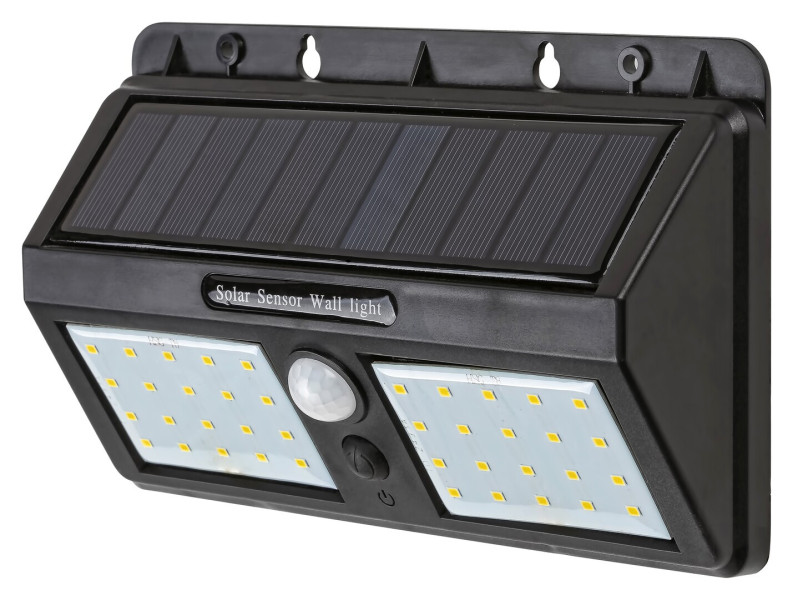 Kinkiet zewnętrzny solarny z czujnikiem LED 2.4W Ostrava czarny Rabalux 913780