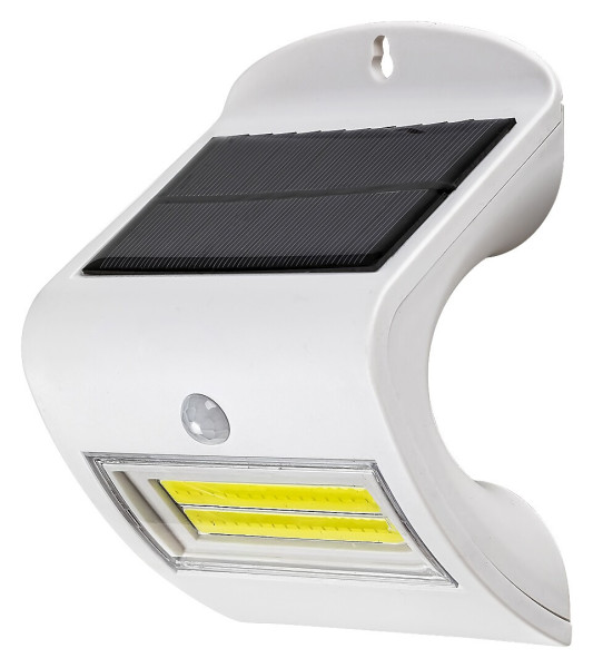 Kinkiet zewnętrzny solarny z czujnikiem LED 2W Opava biały 7970 Rabalux 915555