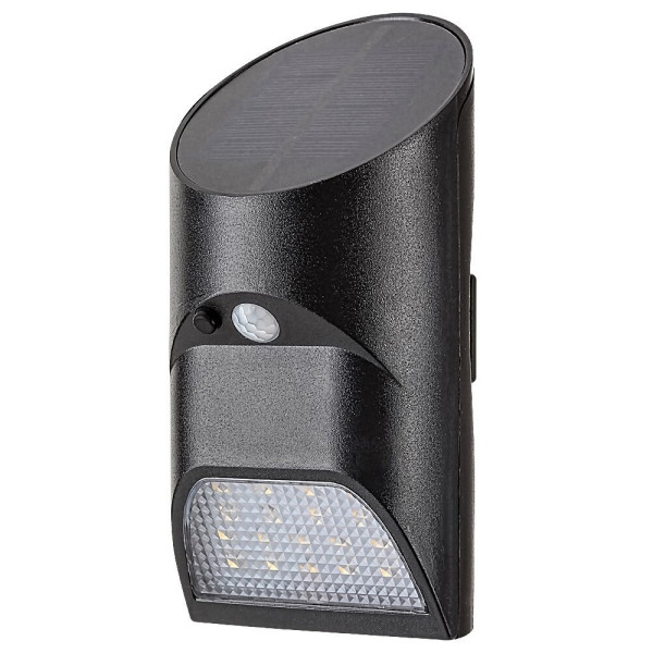 Kinkiet zewnętrzny solarny z czujnikiem LED 3.6W Sepik czarny 77013 Rabalux 962474