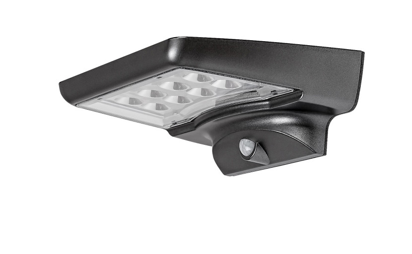 Kinkiet zewnętrzny solarny z czujnikiem LED 4W Moselle czarny 77014 Rabalux 918076