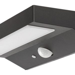 Kinkiet zewnętrzny solarny z czujnikiem LED 6W Korana czarny 77023 Rabalux 917670