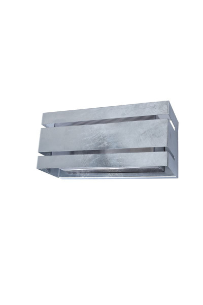 Kinkiet zewnętrzny srebrno-biały VIDAR 1xE27x40W IP54 Lutec 897635